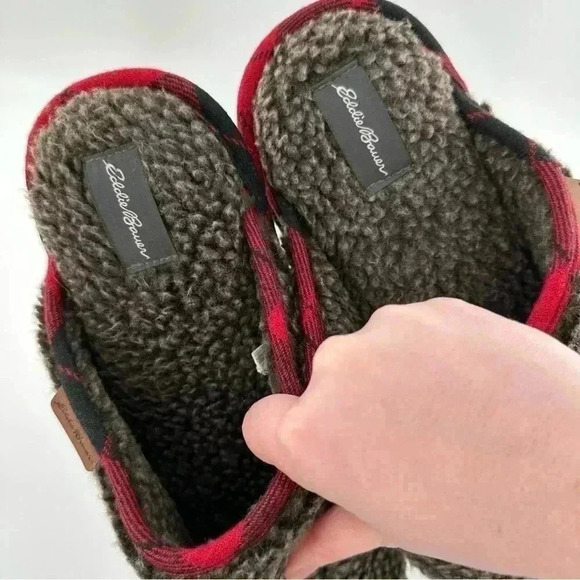 New Eddie Bauer mens slippers size 11 44 gray red plaid
Wool Christmas holiday main image 14